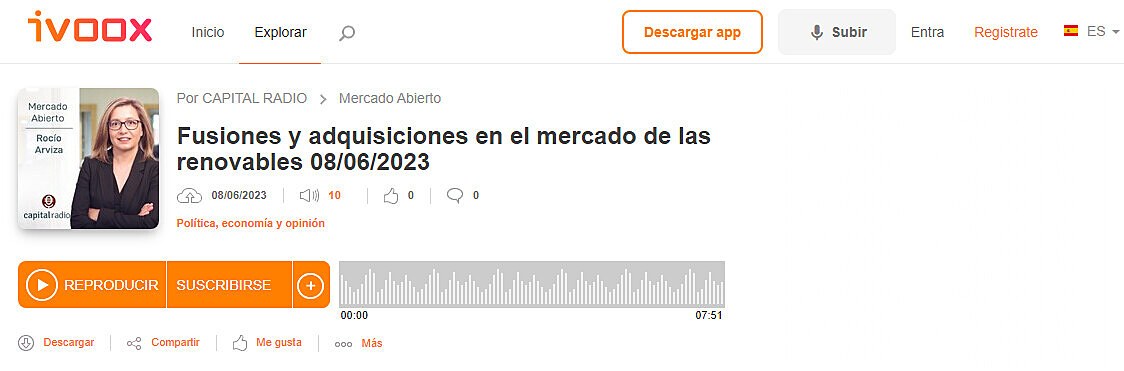 Fusiones y adquisiciones en el mercado de las renovables